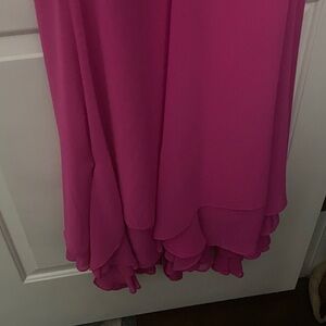Amanda Uprichard Pink Midi Dress